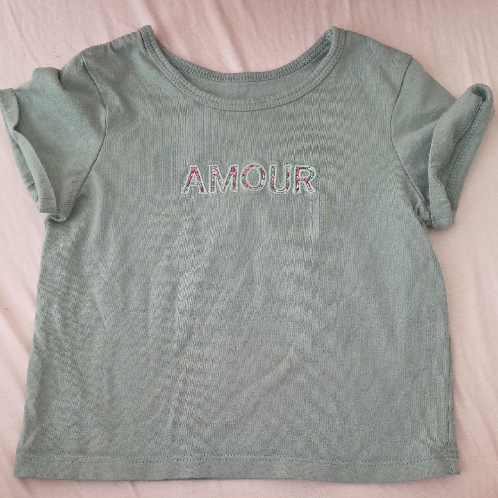 Cyrillus Organic Cotton - French Kids T-Shirt with Embroidery